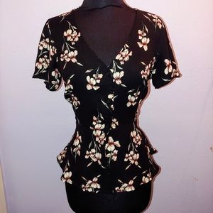 4/$25 Floral Button Up Blouse